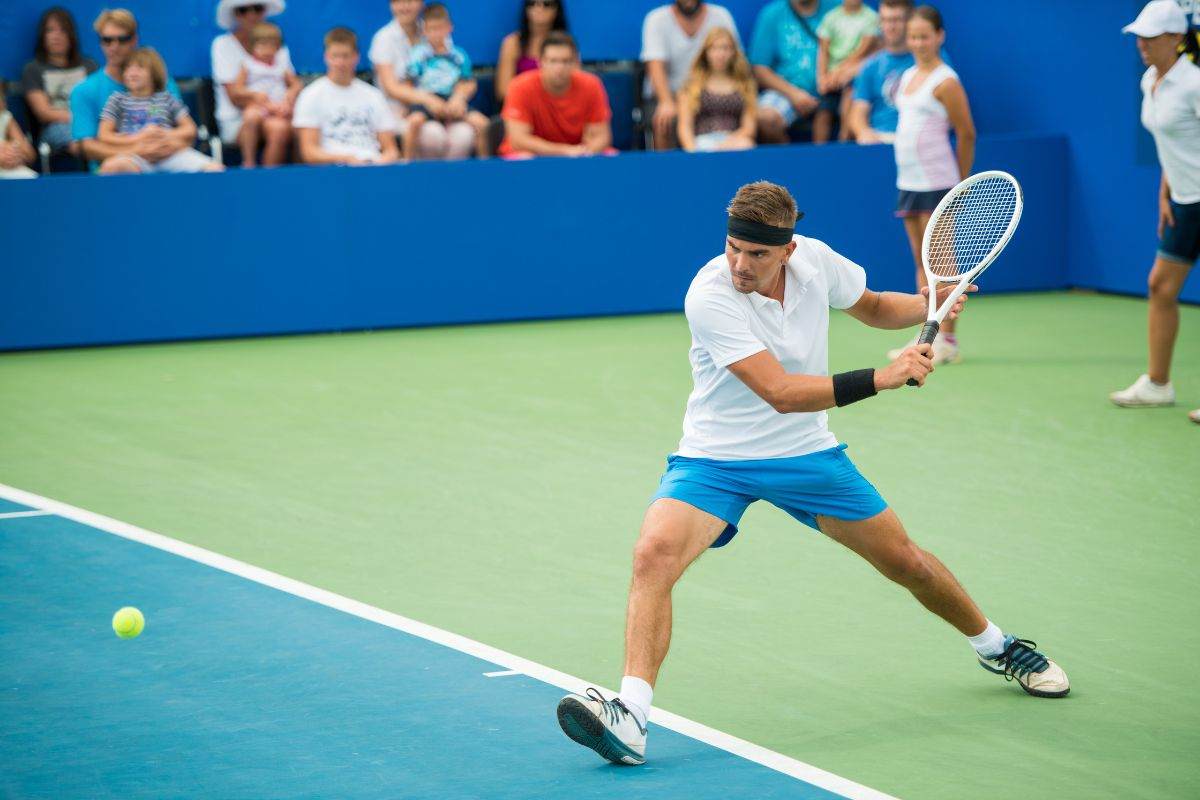 Tennista in azione