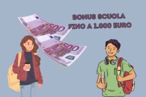 Bonus scuola fino a 1.000 euro