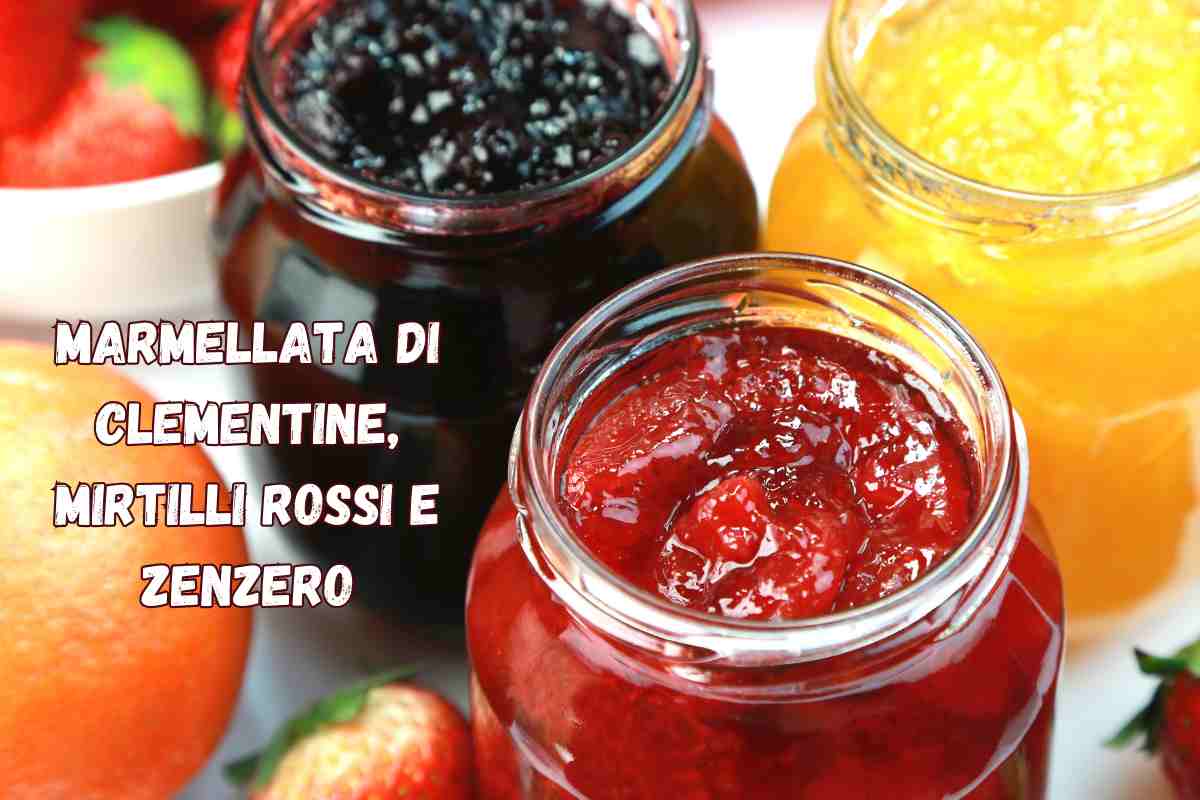 La ricetta per la marmellata di clementine, mirtilli rossi e zenzero