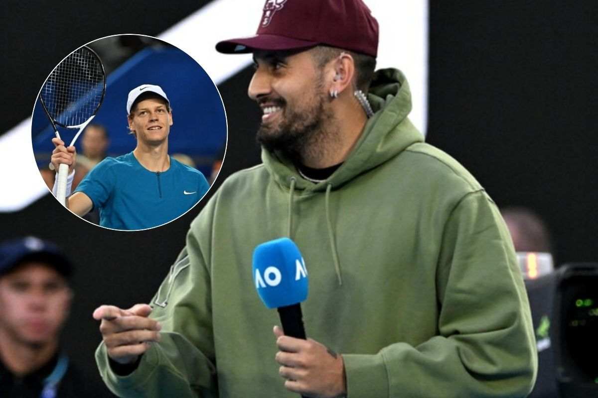 Nick Kyrgios intervistato dopo un match