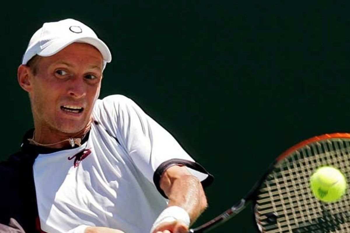 Nikolaj Davydenko durante un match