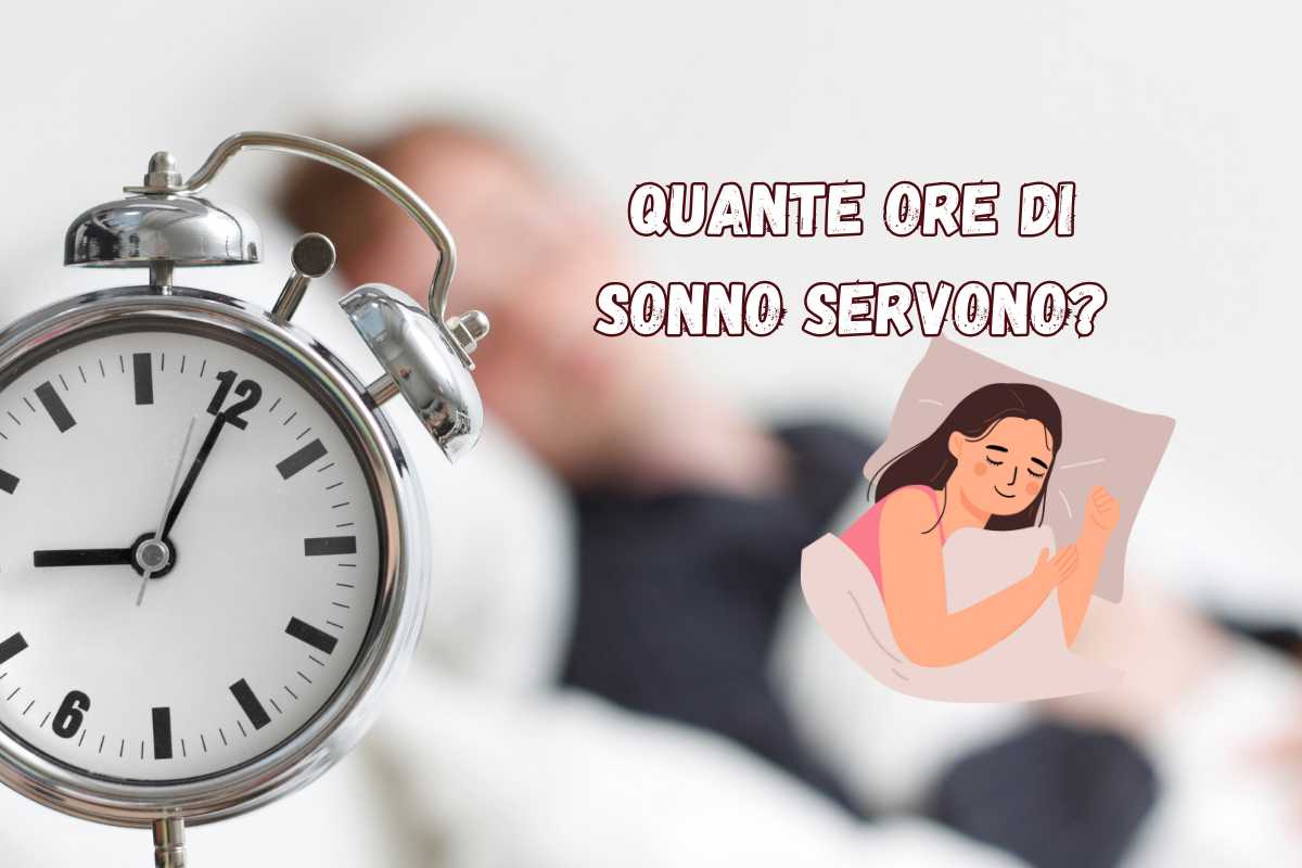 Quante ore di sonno servono ogni notte